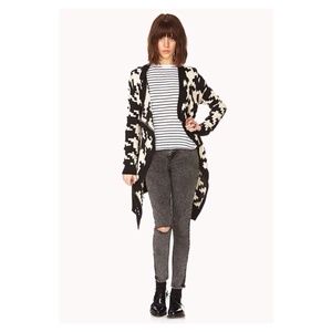 Warm Houndstooth Cardigan